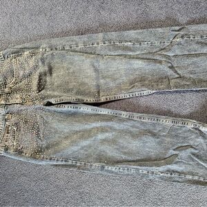 BDG Wide-Leg Jeans with Silver Stud Accents from Urban Outfitters.